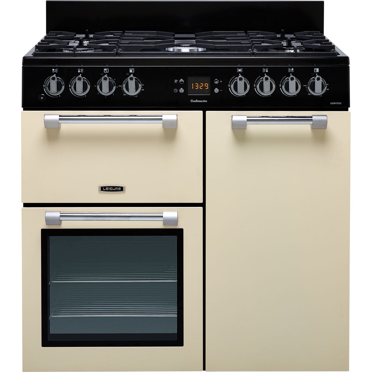 Leisure Cookmaster CK90F232C 90cm wide Dual Fuel Range Cooker with Gas Hob - Cream