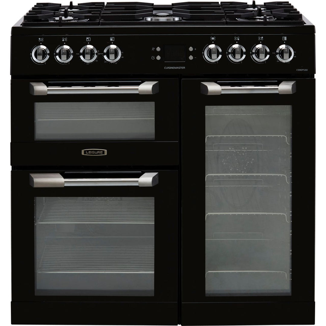 Leisure Cuisinemaster CS90F530K 90cm wide Dual Fuel Range Cooker with Gas Hob - Black
