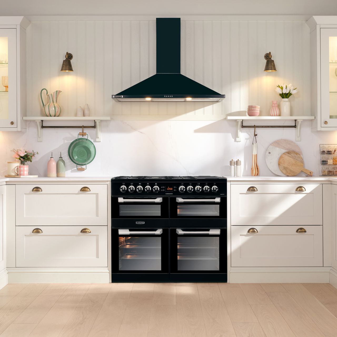 Leisure Cuisinemaster CS100F520K 100cm wide Dual Fuel Range Cooker with Gas Hob - Black