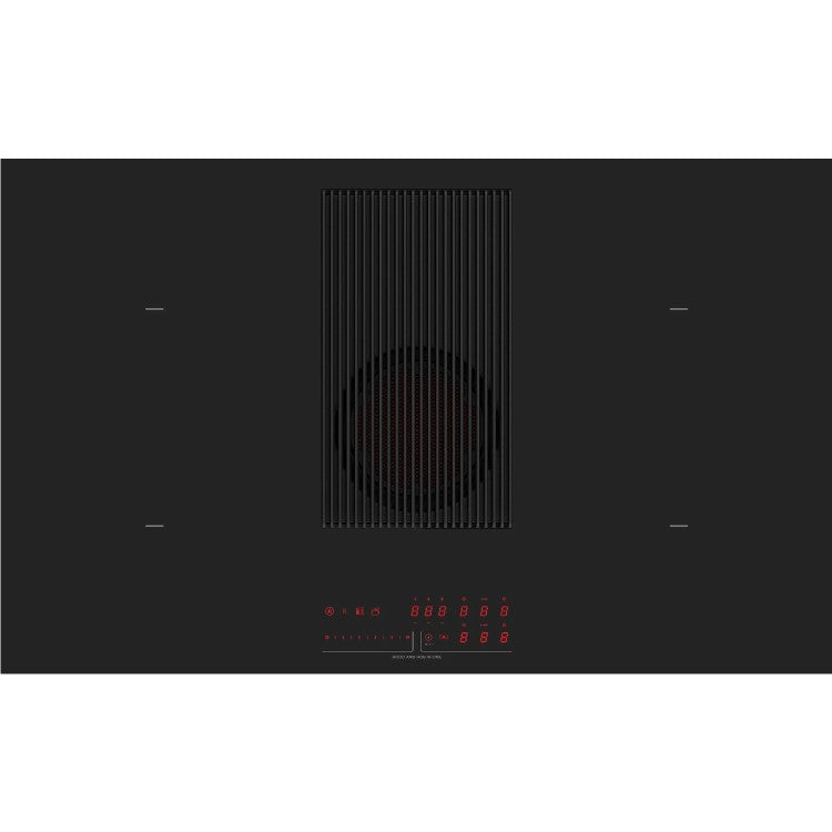 Elica NikolaTesla Prime S 83cm Black Induction Hob with Downdraft Extractor