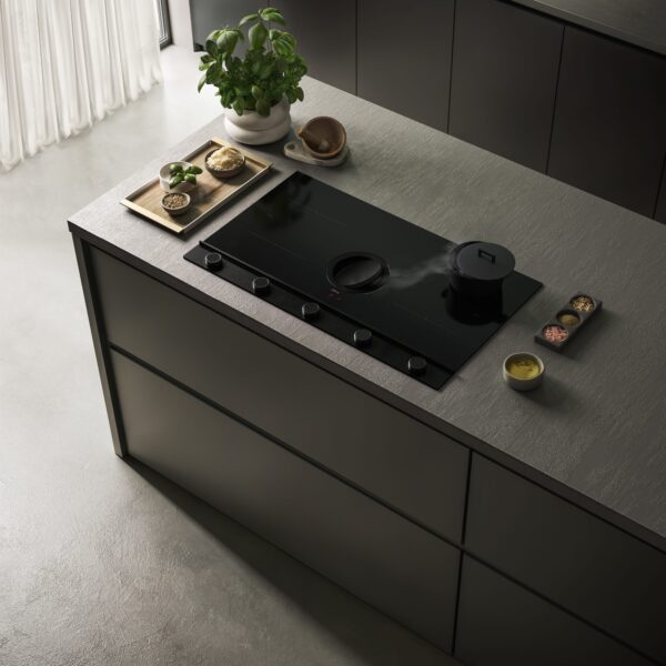 NT-UNP-EVO-BL Elica NT-UNP-EVO-BL Unplugged EVO 90cm Vented Induction Hob in Black Glass