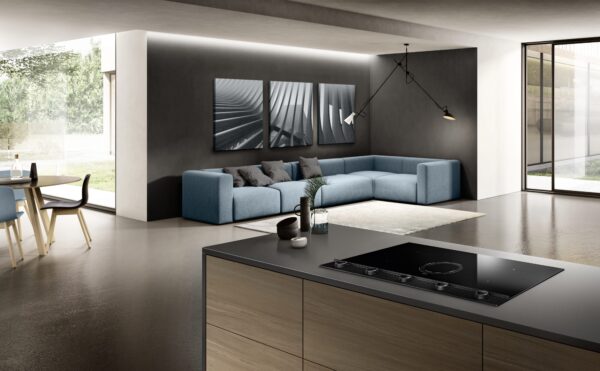 NT-UNP-EVO-BL Elica NT-UNP-EVO-BL Unplugged EVO 90cm Vented Induction Hob in Black Glass