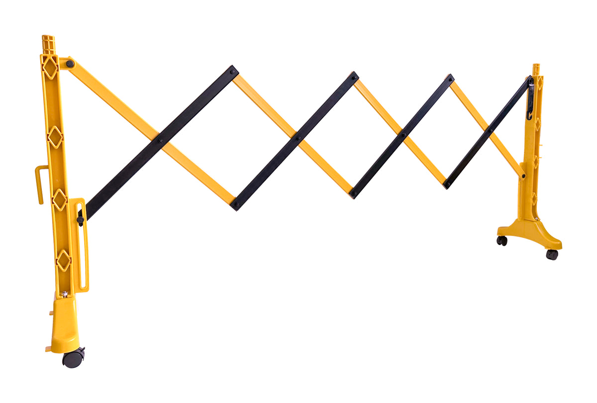TieDex UK Yellow, Black Safety Barrier, Polypropylene, Barrier