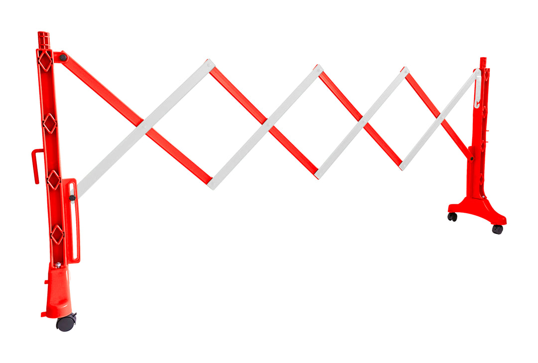 TieDex UK Red Safety Barrier, Polyurethane, Folding Barrier