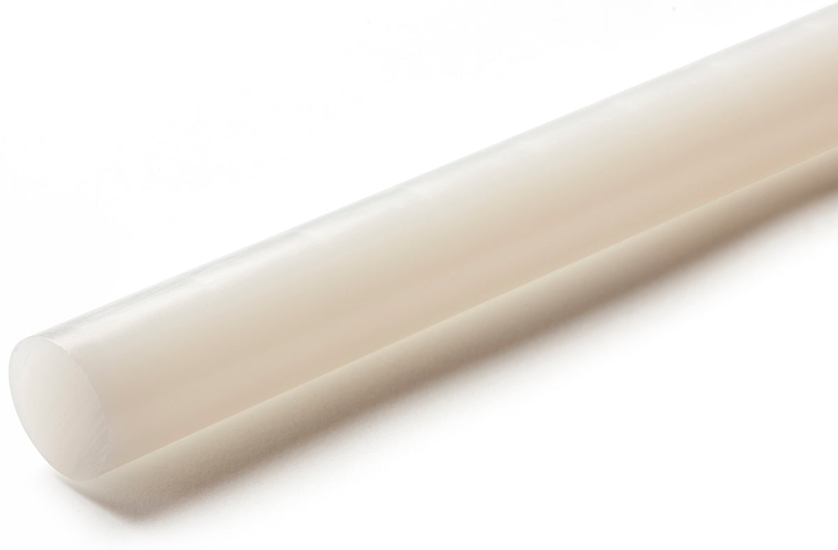 TieDex UK White Polyethylene PE Rod, 1 m x 80 mm Diameter