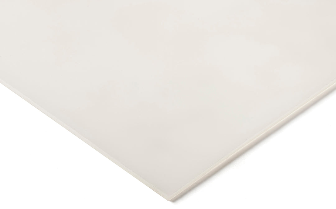 TieDex UK White Polyethylene High Density Plastic Sheet, 500 mm x 500mm x 30 mm