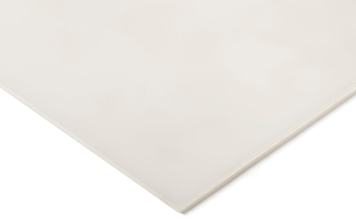 TieDex UK White Polyethylene High Density Plastic Sheet, 500 mm x 500mm x 30 mm