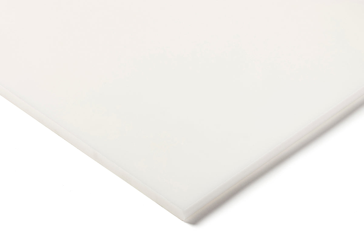 TieDex UK White POM Plastic Sheet, 500 mm x 300mm x 30 mm