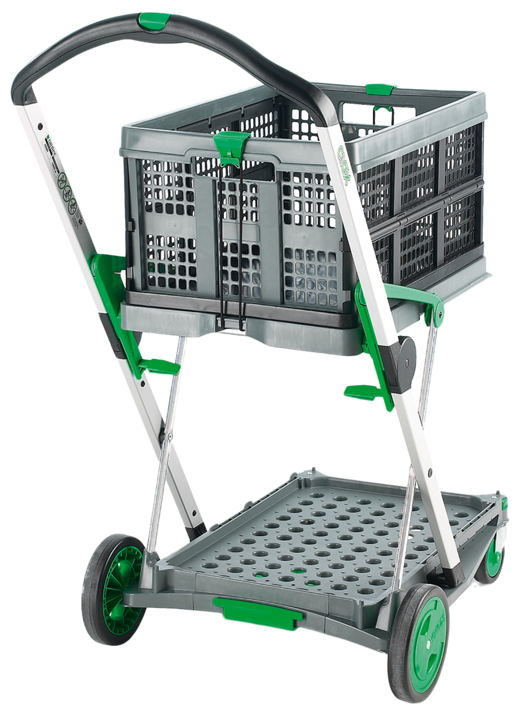 TieDex UK 2 Aluminium Rubber Trolley, 670 mm, 60 kg Load, 470 mm