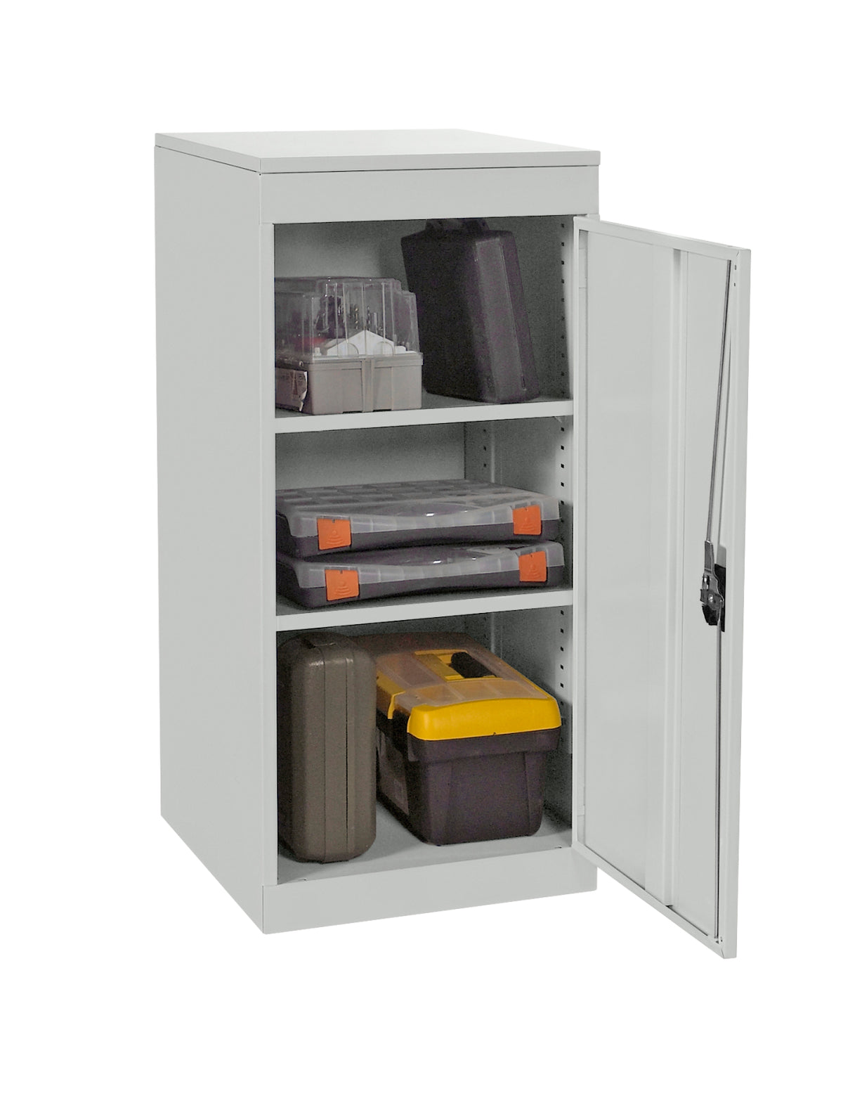 TieDex UK 1 Door Steel Floor Standing Cupboard 984 mm 477mm, 505 mm