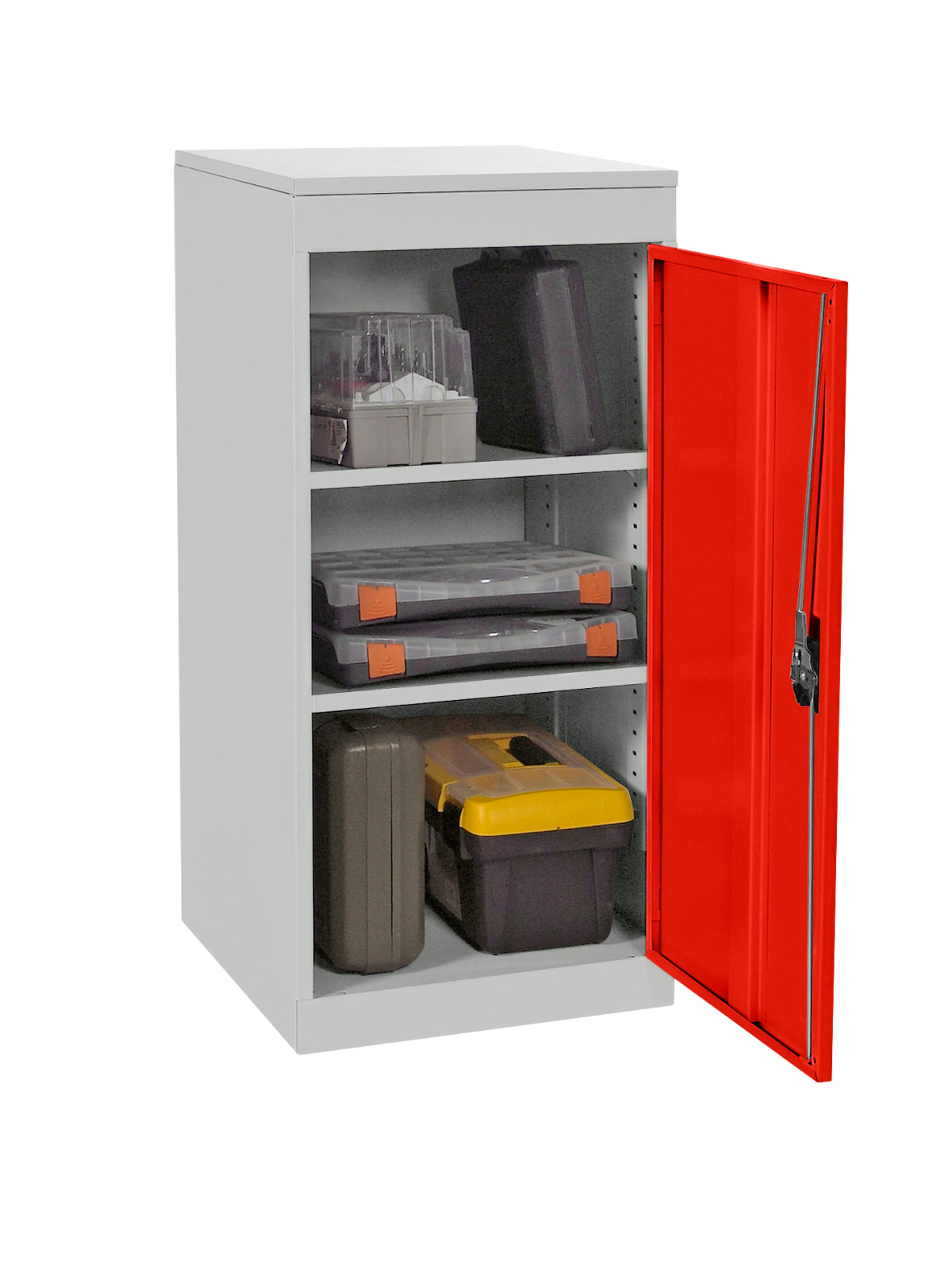 TieDex UK 1 Door Steel Floor Standing Cupboard 984 mm 477mm, 505 mm