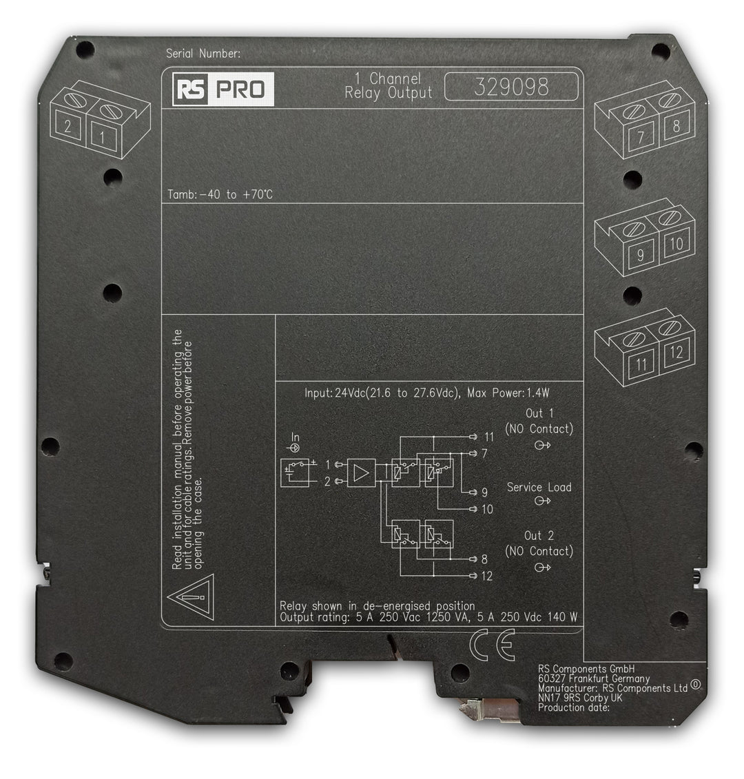 TieDex UK, 5V Safety Relay, 4 Safety Contacts, 20