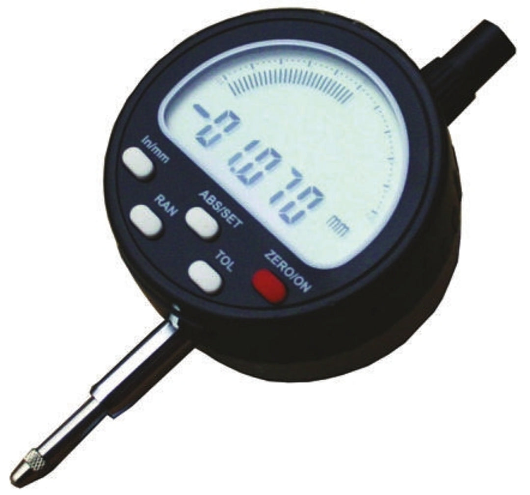 TieDex UK Imperial &amp; Metric Dial Indicator 12.7 mm Max. Measurement, 0.005 mm Resolution, ±0.015 mm Accuracy
