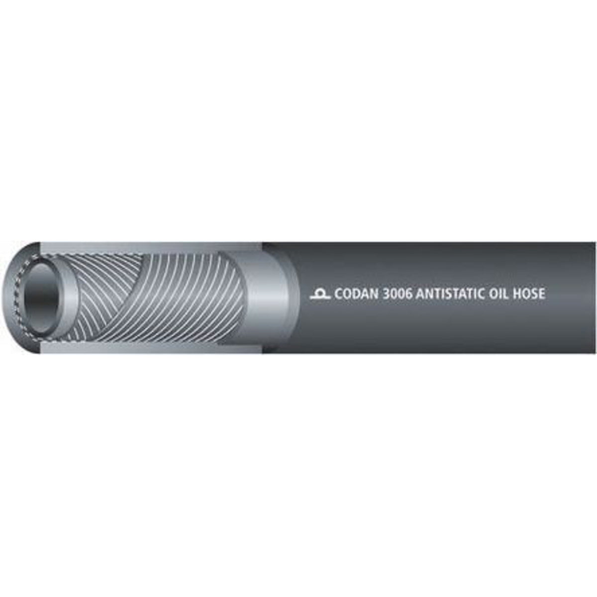 TieDex UK CR Nitrile Rubber (NBR), Hose Pipe, 25.4 mm ID, 36.2 mm OD, Black, 25 m