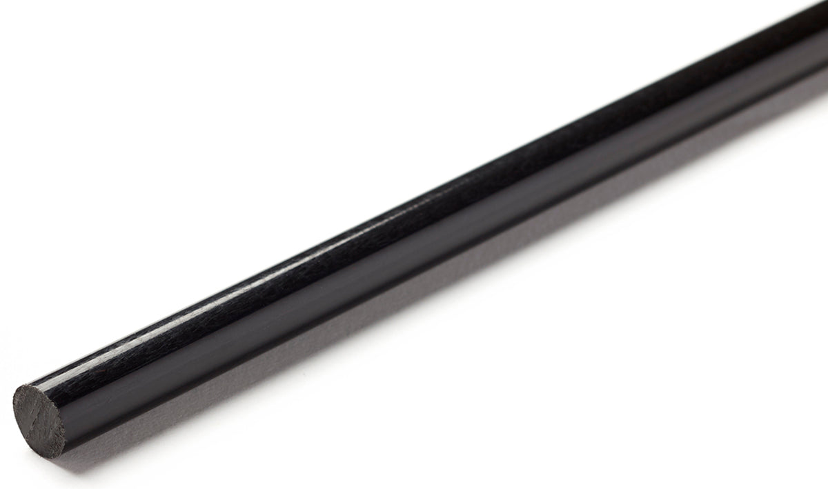TieDex UK Black Nylon Rod, 1 m x 70 mm Diameter