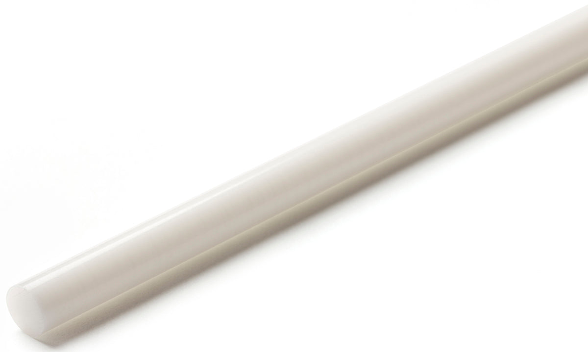TieDex UK White Acetal Rod, 500 mm x 125 mm Diameter