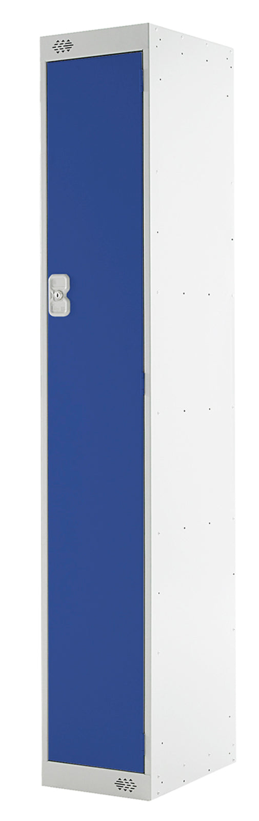TieDex UK 1 Door Steel Blue Industrial Locker, 1800 mm x 300 mm x 450 mm