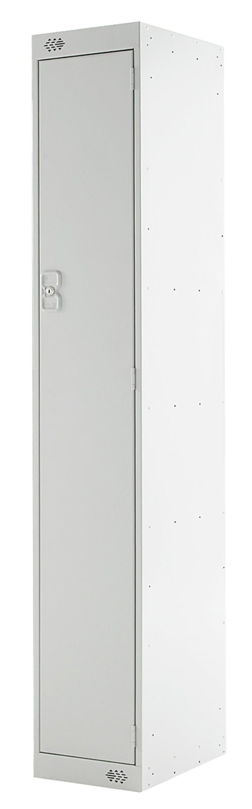 TieDex UK 1 Door Steel Grey Industrial Locker, 1800 mm x 300 mm x 450 mm