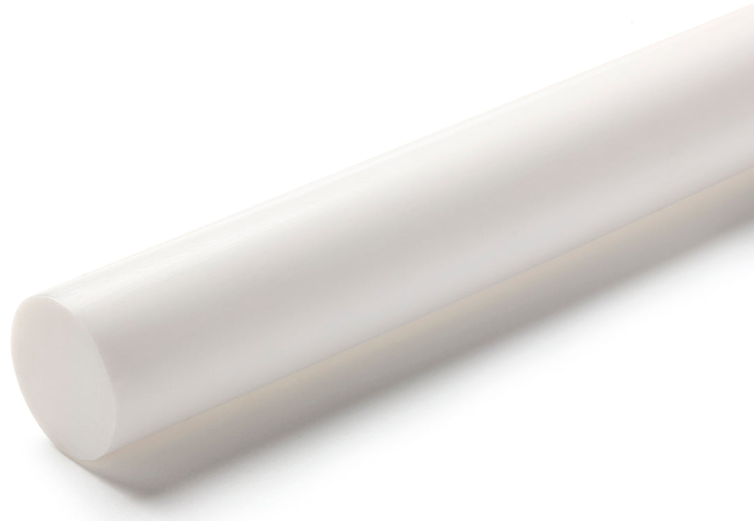 TieDex UK Opaque Fluoroplastics PTFE Rod, 1 m x 65 mm Diameter