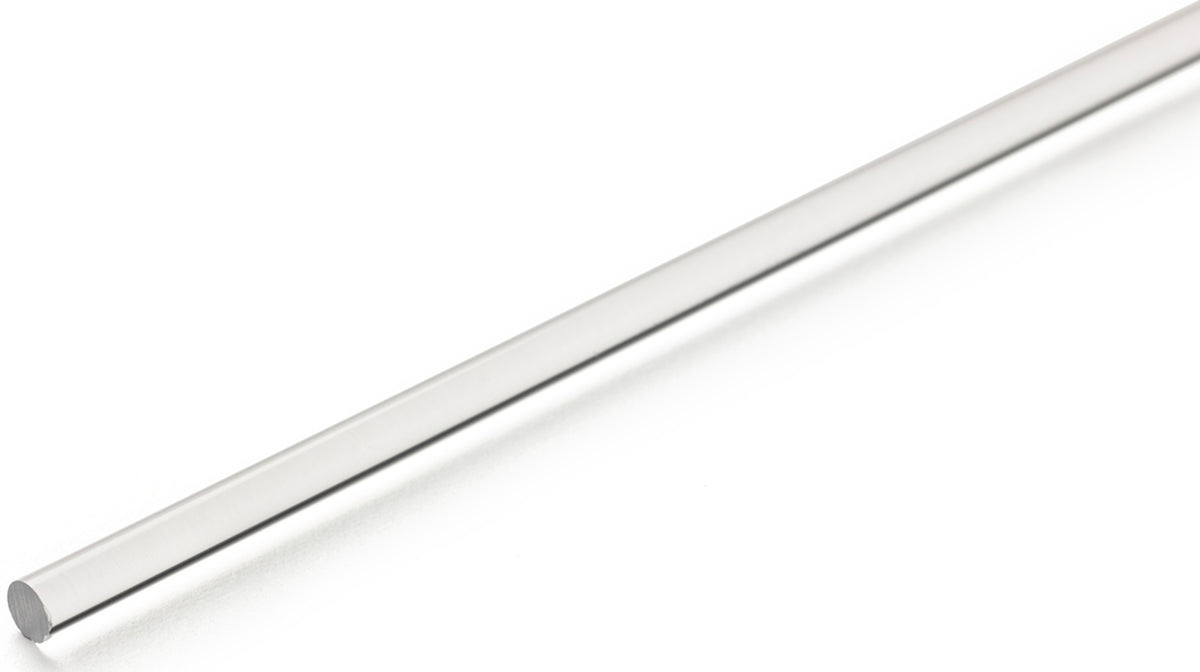TieDex UK Clear Acrylic Rod, 1 m x 50 mm Diameter