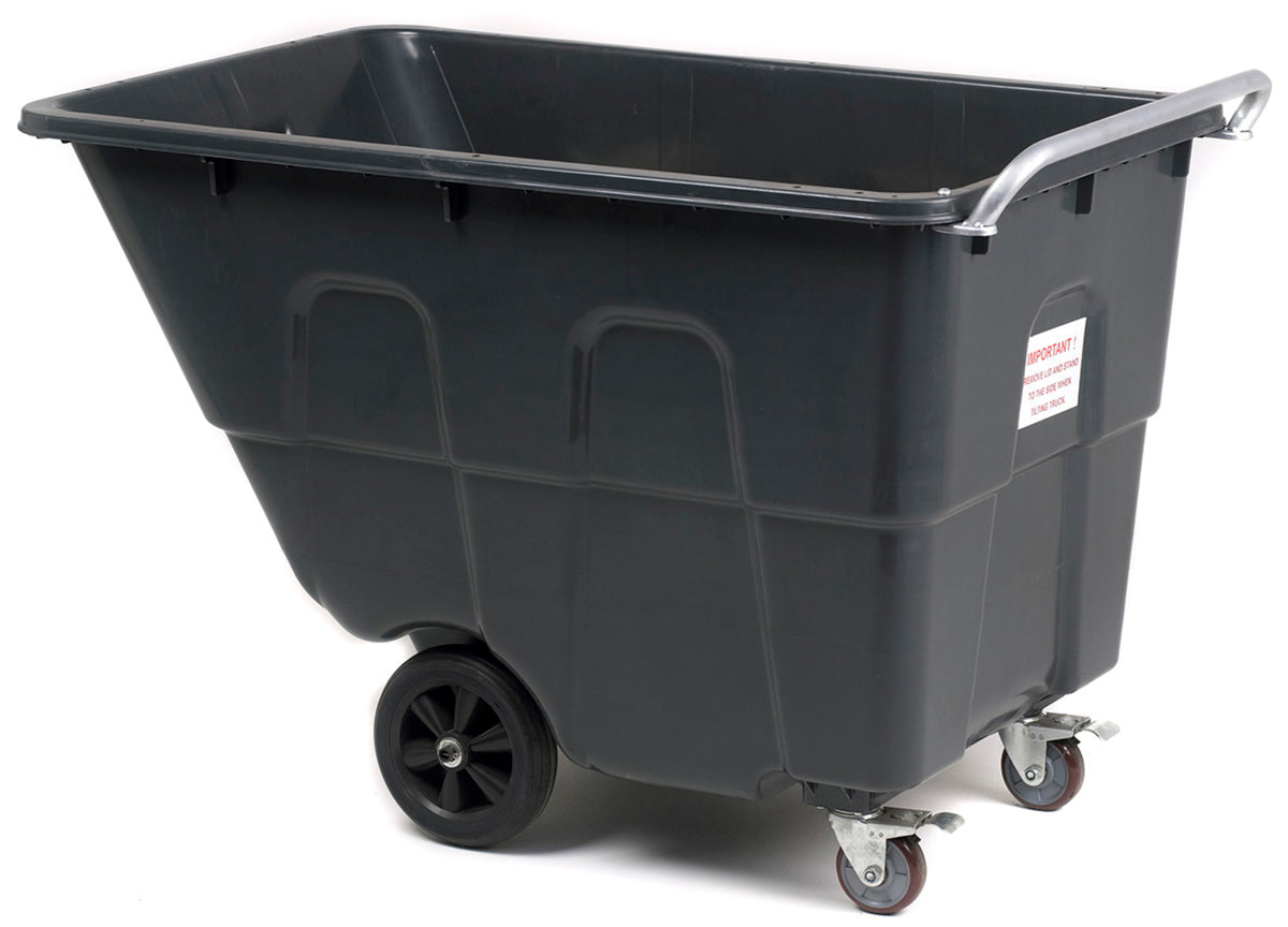 TieDex UK Polypropylene 2 Fixed + 2 Swivel Truck, 925 mm, 450 L Load, 780 mm
