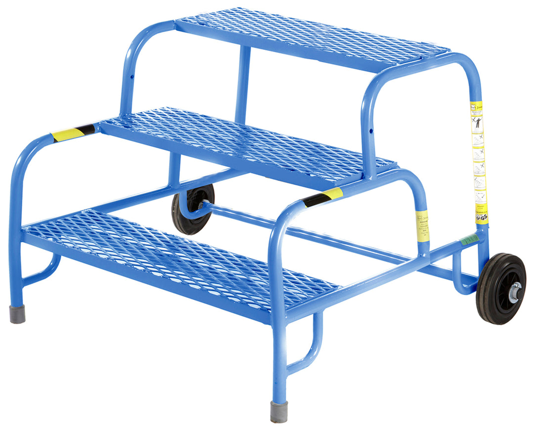 TieDex UK 3 Tread Steel Steps 600mm Platform Height