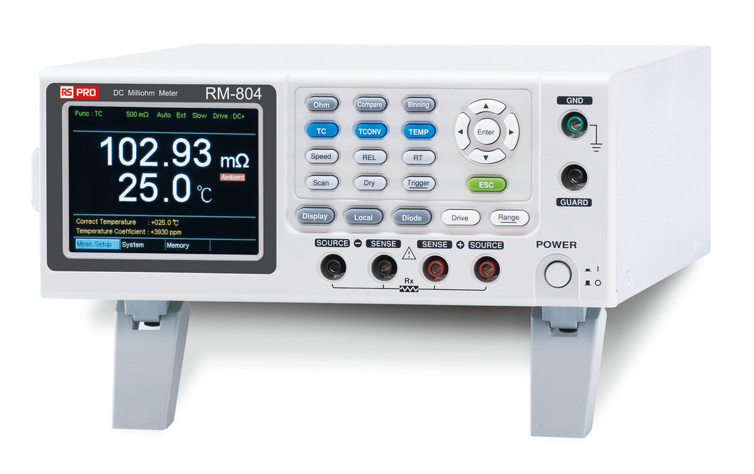 TieDex UK RM-804 Ohmmeter, 5 mΩ Max, 1 μΩ, 4 Wire