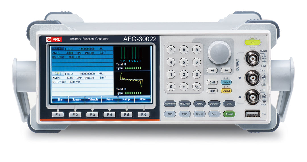 TieDex UK AFG-30022 Function Generator, 1 μHz Min, 20 MHz Max FM Modulation Variable Sweep