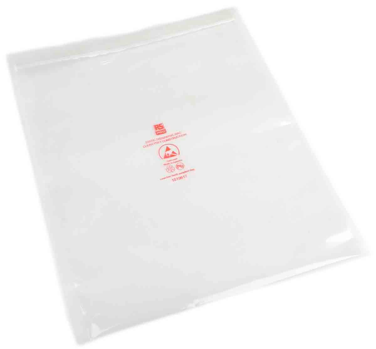 TieDex UK Anti-Static Bag 200mm(W)x 250 mm(L) Clear Zipper 100
