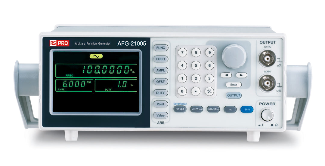 TieDex UK AFG21005 Function Generator, 0.1 Hz Min, 5 MHz Max Variable Sweep
