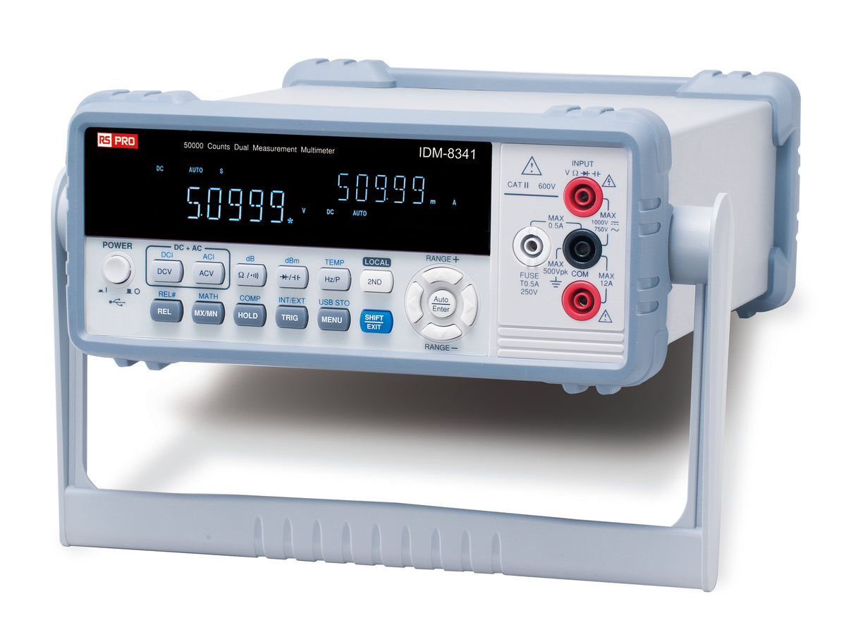 TieDex UK IDM8341 Bench Multimeter True RMS, 10 A ac, 10 A dc, 750 V ac