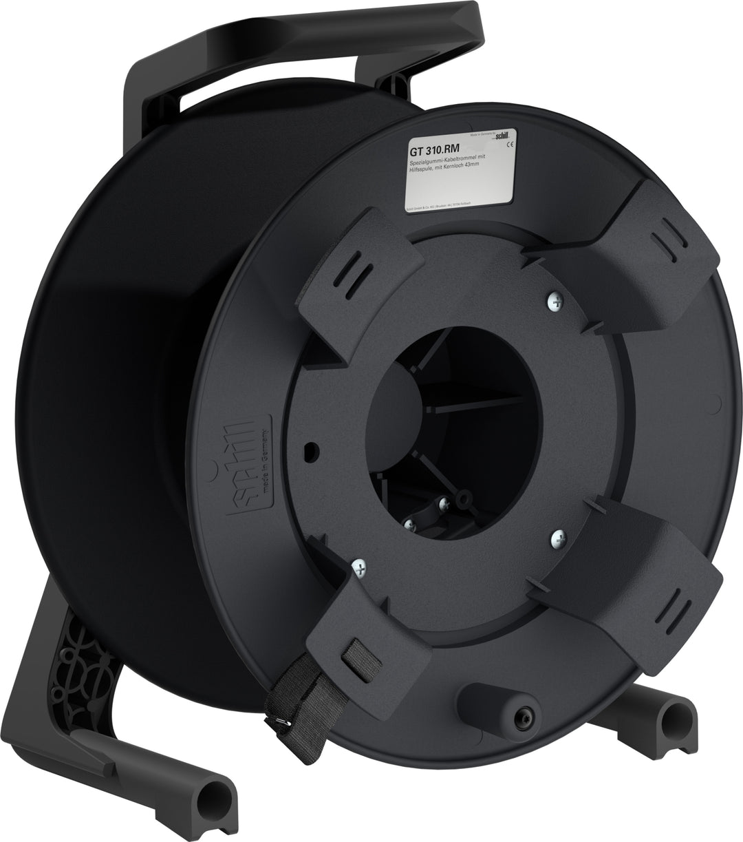 TieDex UK Empty Cable Reel, 30 m, Rubber Empty Cable Reel