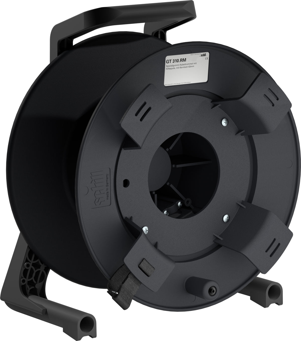 TieDex UK Empty Cable Reel, 30 m, Rubber Empty Cable Reel
