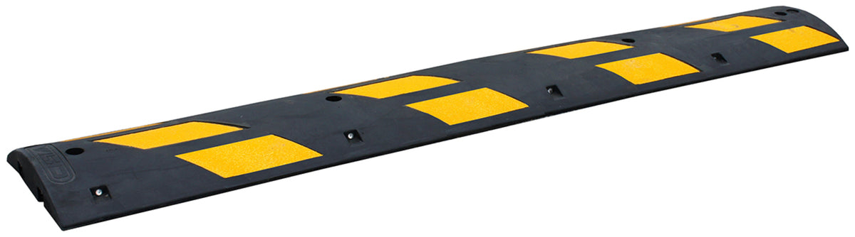 TieDex UK High Visibility Rubber Speed Bump 1.83 m x 300mm x 75 mm 15 km/h Speed Limit