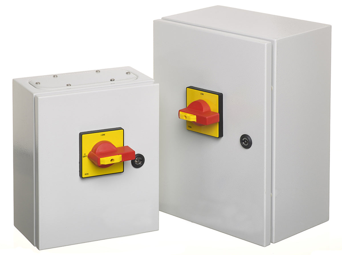 TieDex UK 6-Pole Wall Mount Isolator Switch -, IP65, 63A, 45 kW