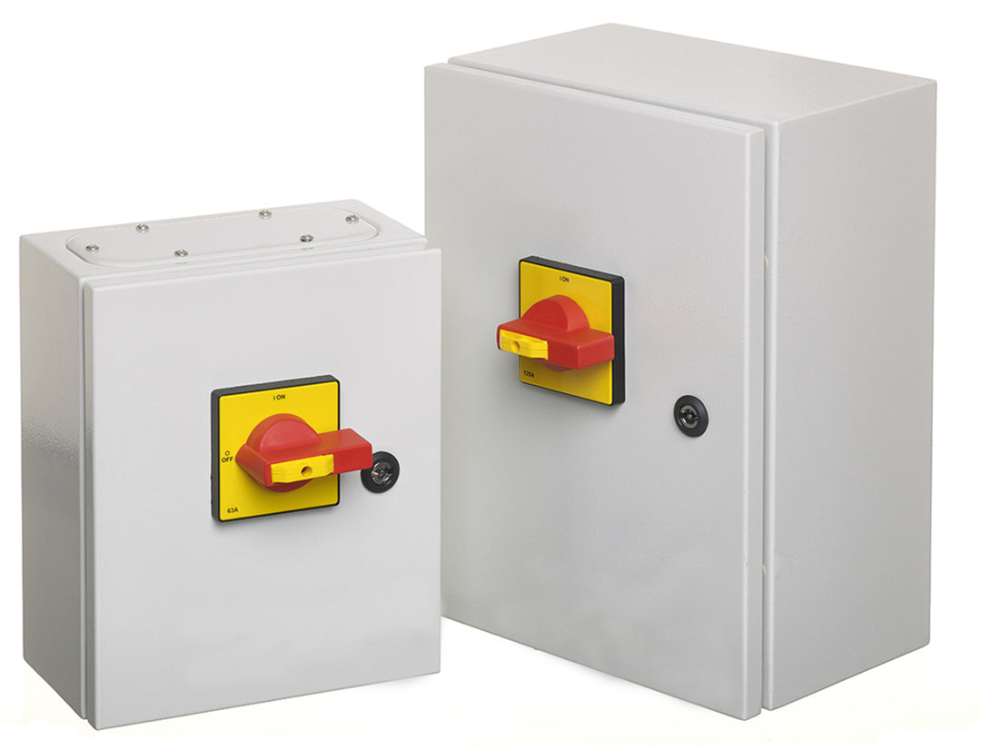 TieDex UK 6-Pole Panel Mount Isolator Switch -, IP65, 125A, 90 kW