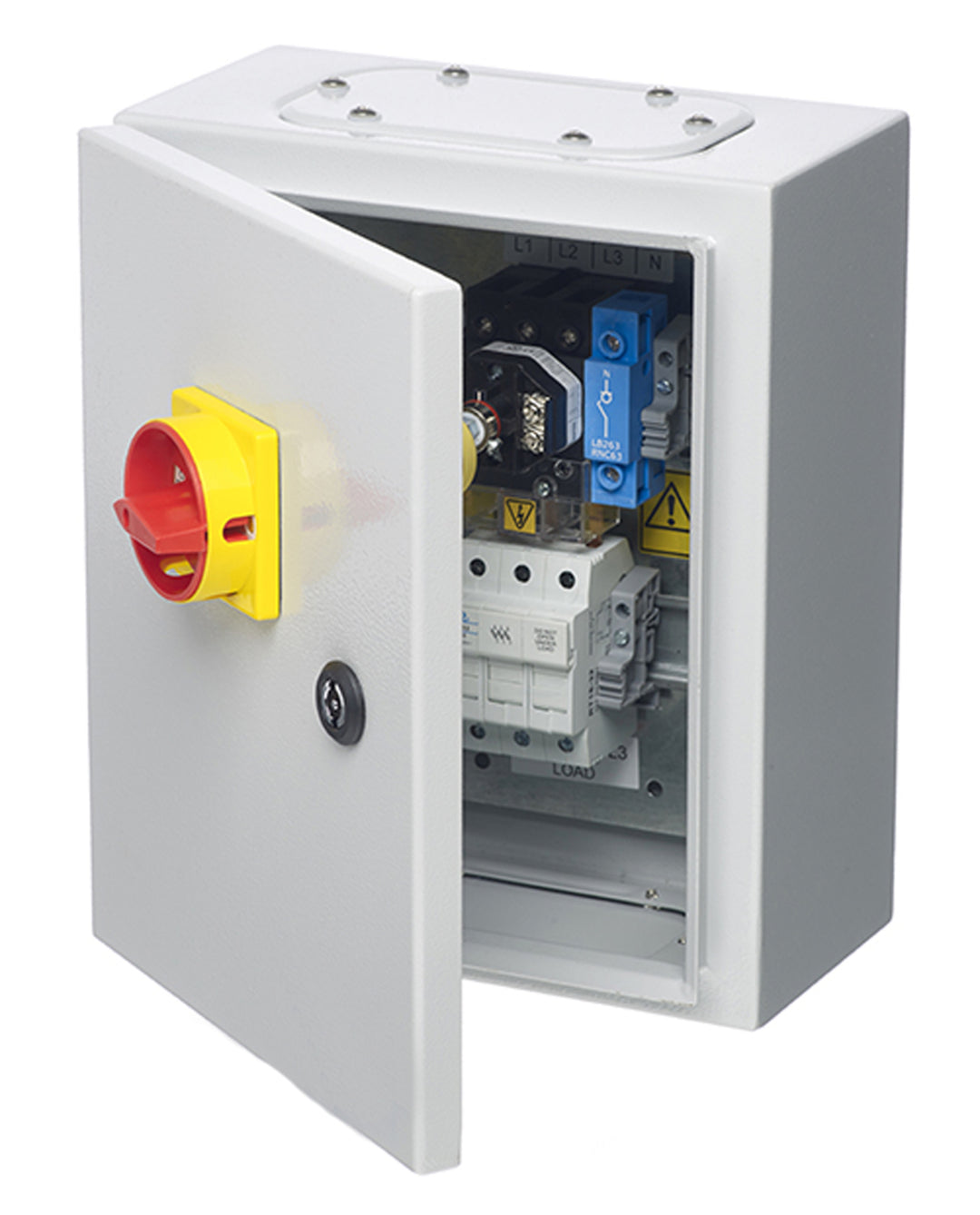 TieDex UK 3-Pole Panel Mount Isolator Switch -, IP65, 32A, 90 kW