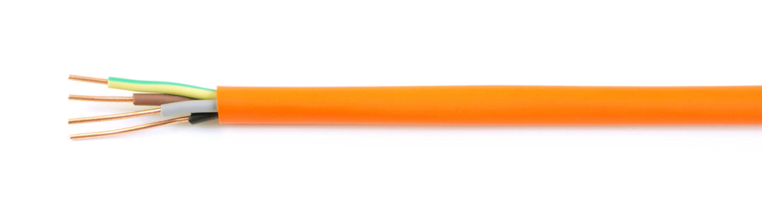TieDex UK 4 Core Power Cable, Orange 1.5mm² 90 °C, 100 m Polyolefin