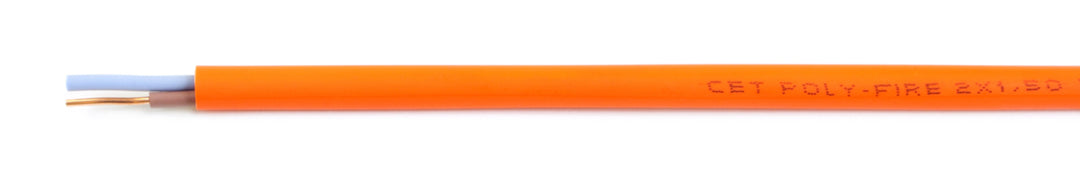 TieDex UK 2 Core Power Cable, Orange 2.5mm² 90 °C, 100 m Polyolefin