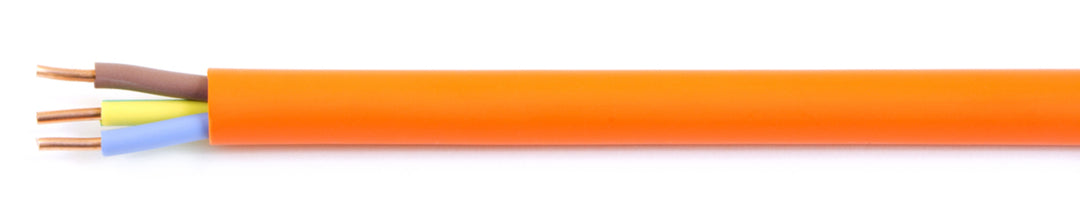 TieDex UK 3 Core Power Cable, Orange 2.5mm² 90 °C, 100 m Polyolefin