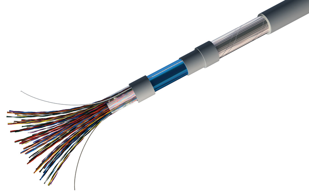 TieDex UK 4 Core Telephone Cable, 1 x 0.81 mm, Grey Sheath, 100 m