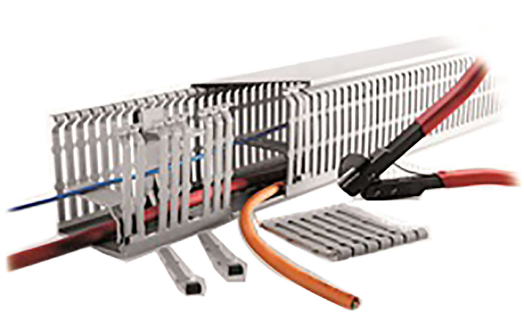 TieDex UK Grey - Open Slot, W100mm x D100 mm, L2 m, ABS, Polycarbonate