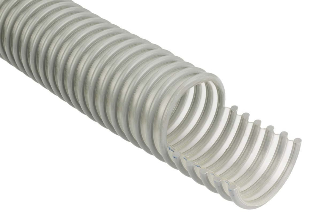 TieDex UK Clear Polyurethane Reinforced Flexible Ducting, 10 m, 203 mm ID