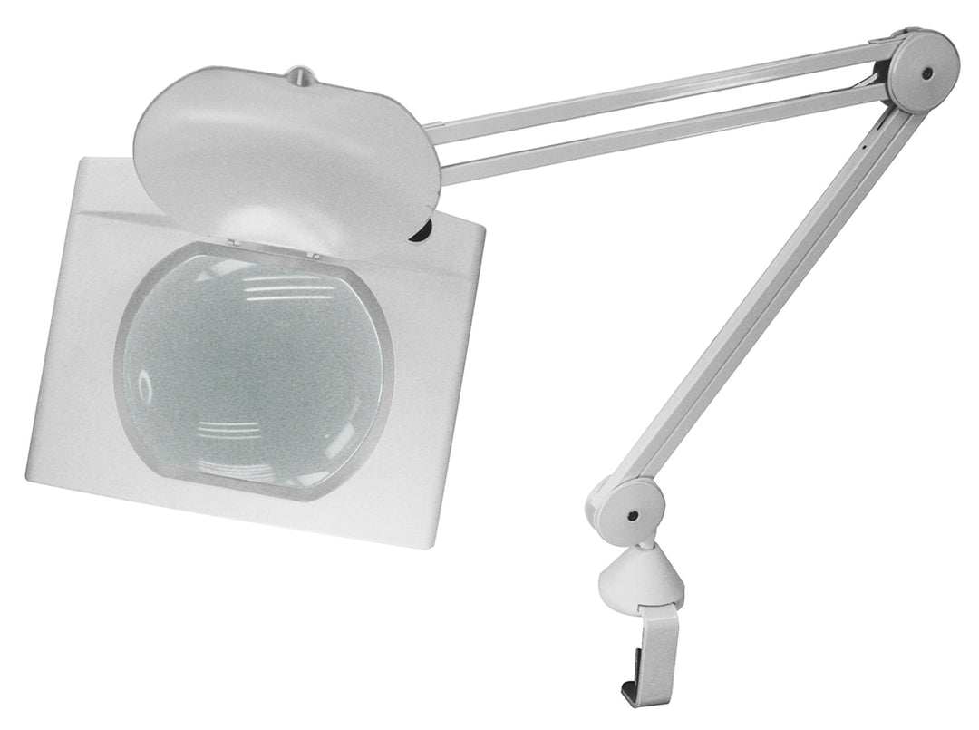 TieDex UK LED Magnifying Lamp with Table Clamp Mount, 3dpt, 190 x 160 mm Lens