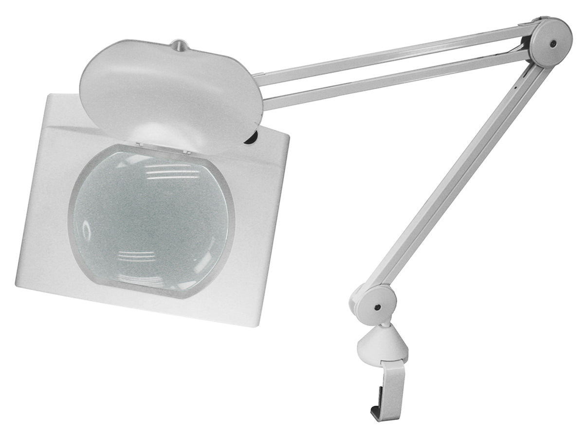 TieDex UK LED Magnifying Lamp with Table Clamp Mount, 3dpt, 190 x 160 mm Lens