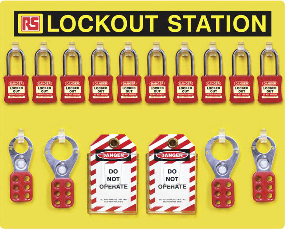 TieDex UK 10 Padlock Lockout Station