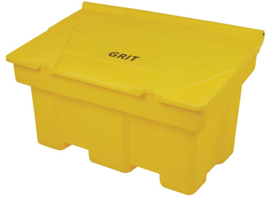 TieDex UK 200L Yellow Flip Polyethylene Grit Bin