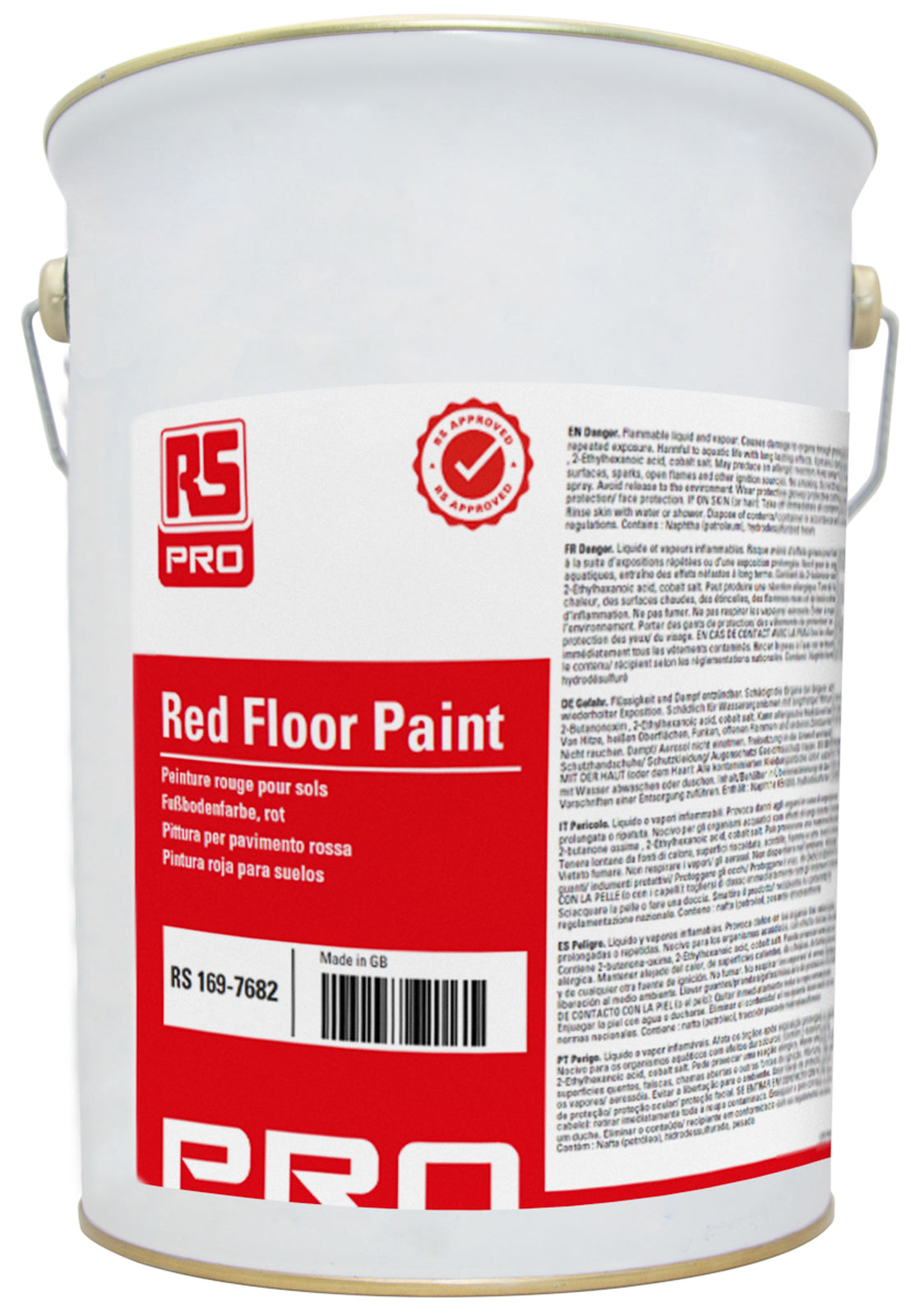 TieDex UK Paint in Gloss Red, 5 L