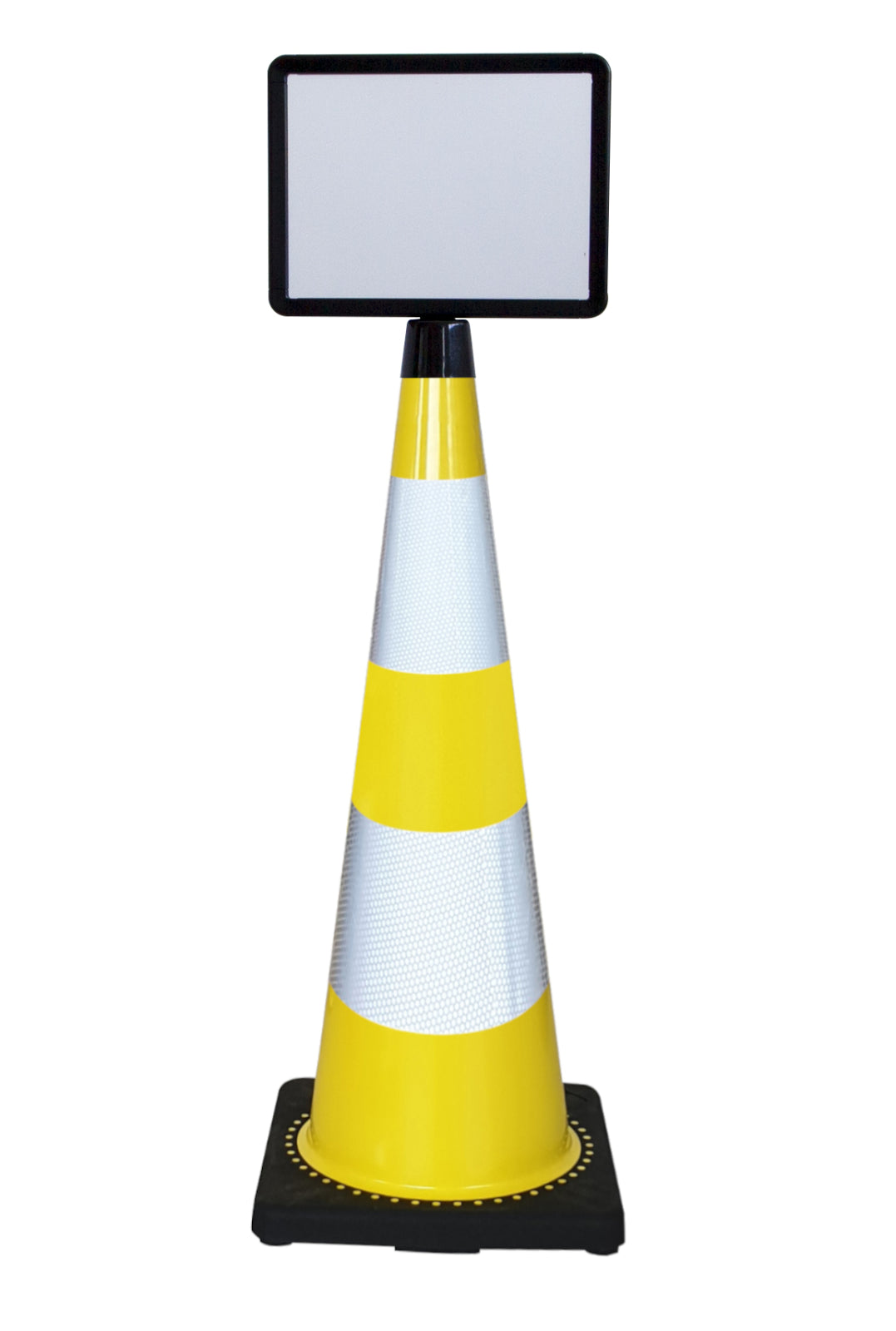 TieDex UK Weighted Yellow 900 mm Polyvinyl Chloride Safety Cone