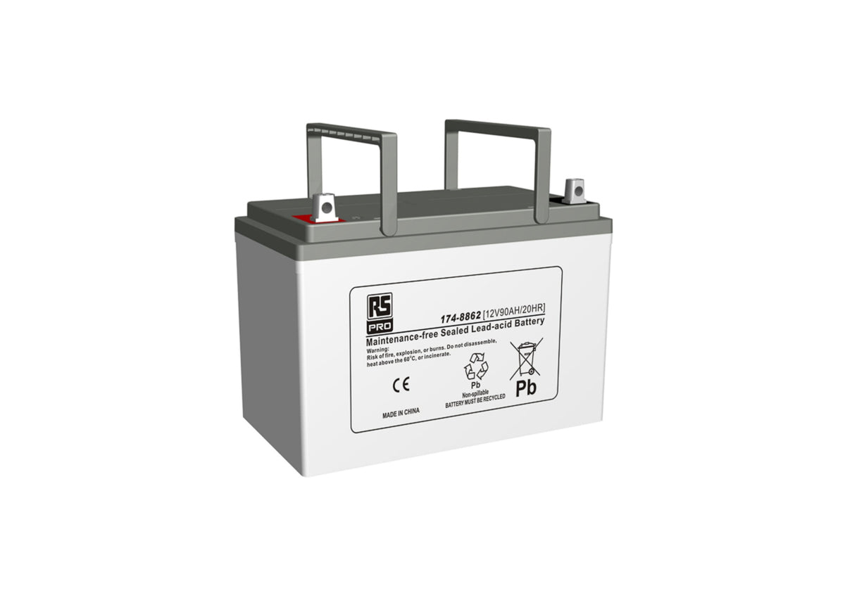 TieDex UK 12 V, T14 Sealed Lead Acid Battery, 90 Ah, 168mm x 230 mm